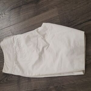 WHBM white lined shorts size 4